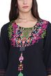Black Rayon Straight Kurta image number 1