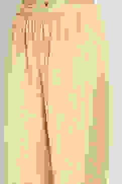 Yellow Printed Straight Kurta Set image number 2