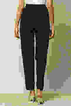 Black Acrylic Regular Solid Legging image number 5