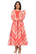 Coral Kalidar Poly Cotton Kurta image number 0