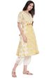 Beige Cotton Straight Kurta image number 2