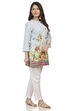 Blue Straight Cotton Kurta image number 2