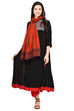 Black Kalidar Viscose Kurta image number 5
