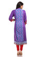 Purple Straight Cotton Kurta image number 1