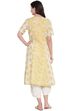 Beige Cotton Straight Kurta image number 4