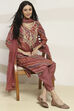 Pink Printed Straight Kurta Set