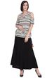 Black Viscose Fusion Culottes image number 5