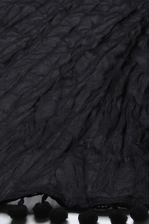 Black Cotton Stole image number 1