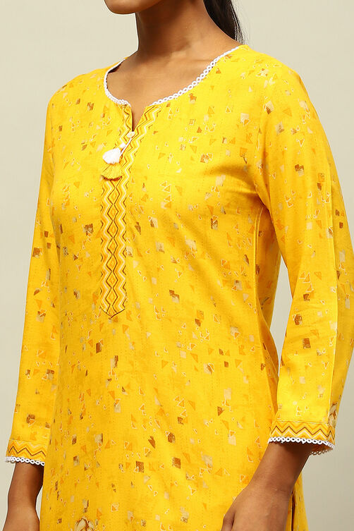 Black Rayon Printed Straight Kurta image number 1