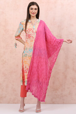 Fuschia Cotton Stole image number 0