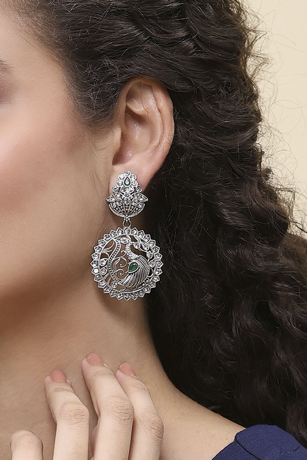 Green Alloy Drop & Danglers image number 1