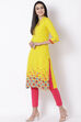 Yellow Viscose Kurta image number 3