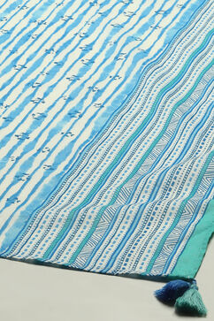 Blue Cambric Straight Suit Set image number 3