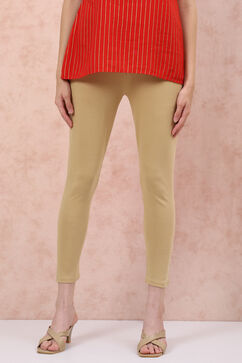 Beige Cotton Legging image number 0