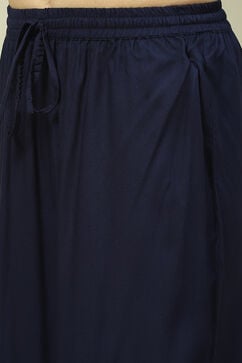 Indigo LIVA Woven Straight Kurta Suit Set image number 2