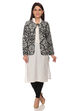 Black Straight Poly Cotton Jacket image number 4