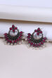 Red Metal Brass Earring image number 1