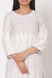 Off White Viscose Straight Kurta image number 1