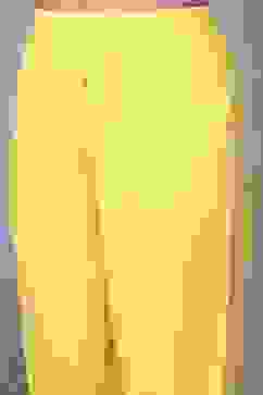 Yellow Cotton Gathered Suit Sets image number 2