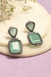 Mint Green Brass Earrings image number 0