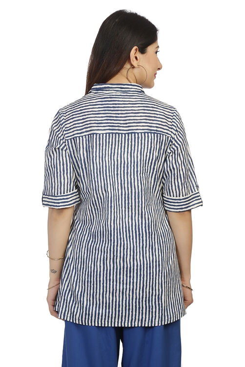 Red A Line Cotton Indie Top image number 5