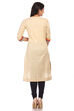 Beige Cotton Asymmetric Kurta image number 1
