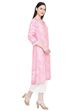 Pink Viscose Straight Kurta image number 3
