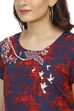 Indigo Straight Viscose Rayon Kurta image number 1