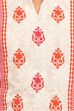 Beige Asymmetric Cotton Kurta image number 4