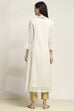 White Polyester Flared Kurta image number 3
