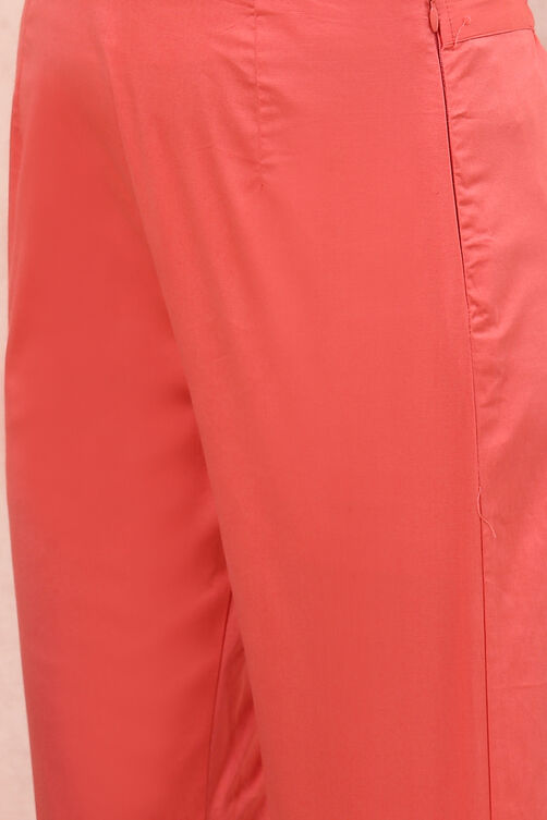 Light Pink Cotton Fusion Pants image number 1