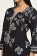 Black Viscose Rayon Straight SET image number 1
