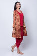 Yellow Polyester Viscose Straight Suit Set image number 3