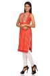 Red Straight Cotton Kurta image number 1