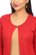 Black Straight Poly Cotton Shrug image number 1