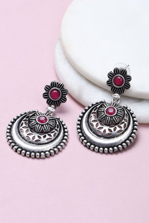 Pink Alloy Drop & Danglers image number 0