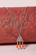 Turquoise Metal Brass Necklace image number 0