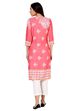 Pink Straight Rayon Kurta image number 5