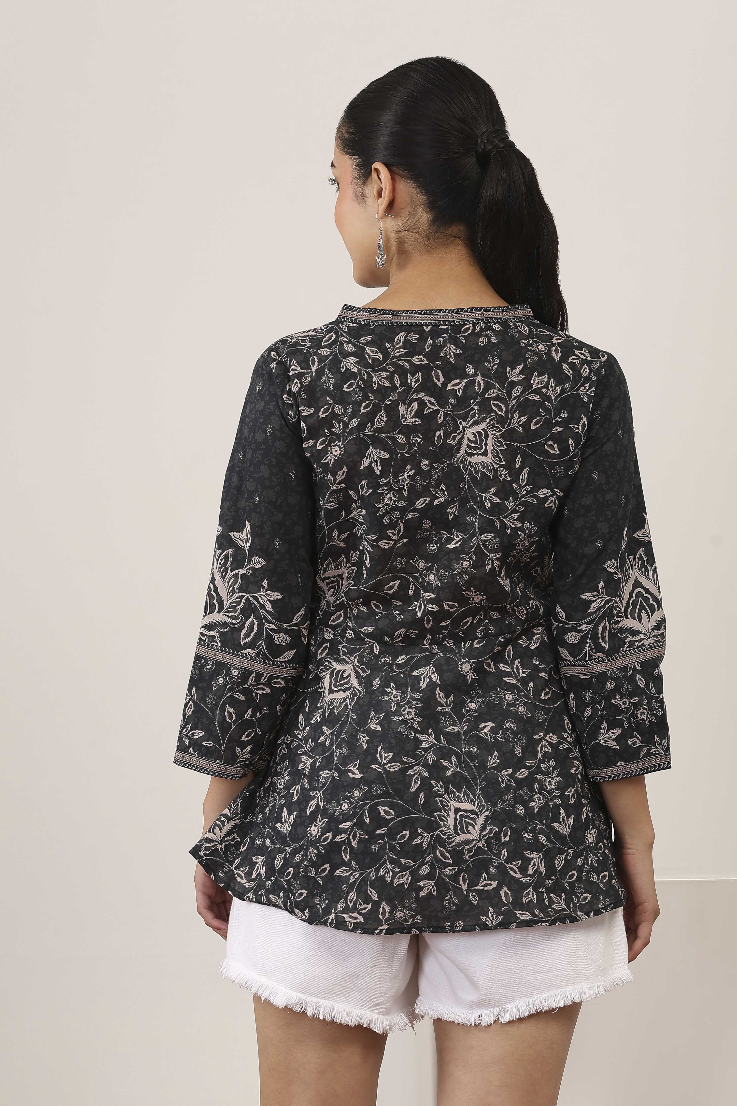 Black Cotton Top image number 3