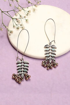 Blue Green Alloy Earrings image number 0