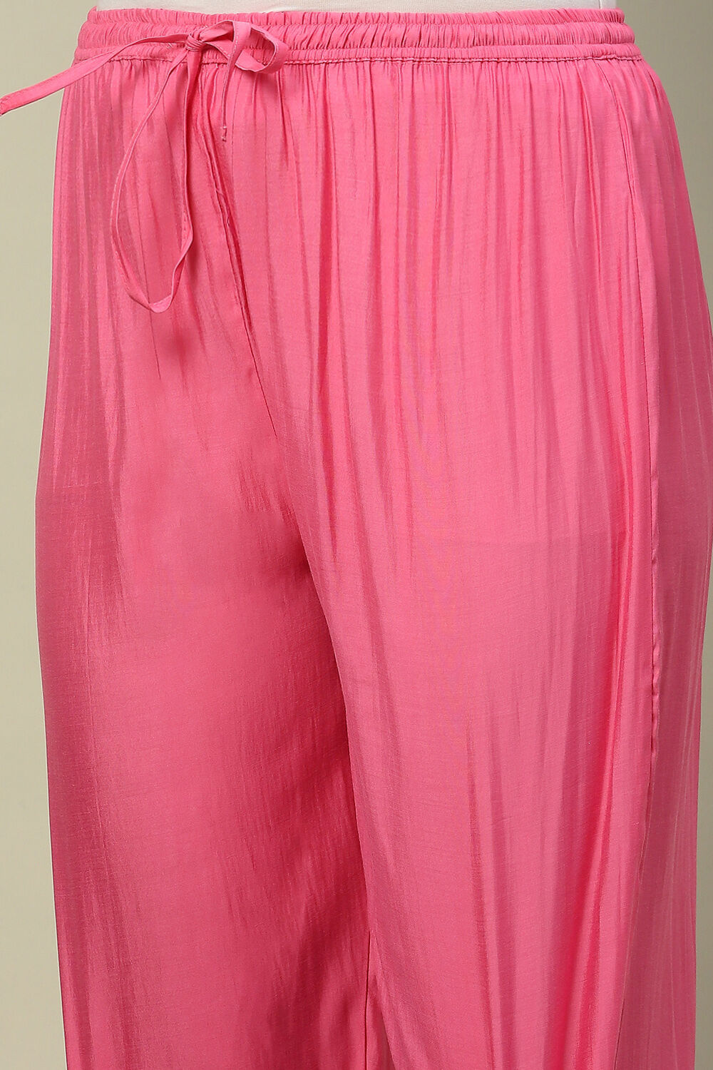 Pink Viscose Blend Straight Printed Kurta Palazzo Suit Set image number 2