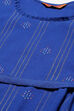 Royal Blue Cotton Flared Dress image number 1
