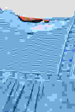 Aqua Blue LIVA Tiered Printed Dress image number 1