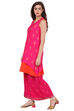Pink A-Line Polyester Indie Top image number 1
