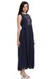 Indigo Rayon A-Line Kurta image number 3