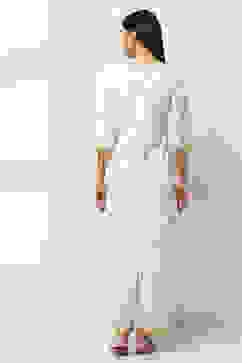 Off-White Printed Straight Suit Set image number 4