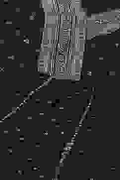 Green Polyester Kalidar Printed Dress image number 1