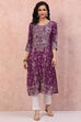 Purple LIVA Straight Kurta image number 0