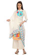 White Cotton Stoles image number 1