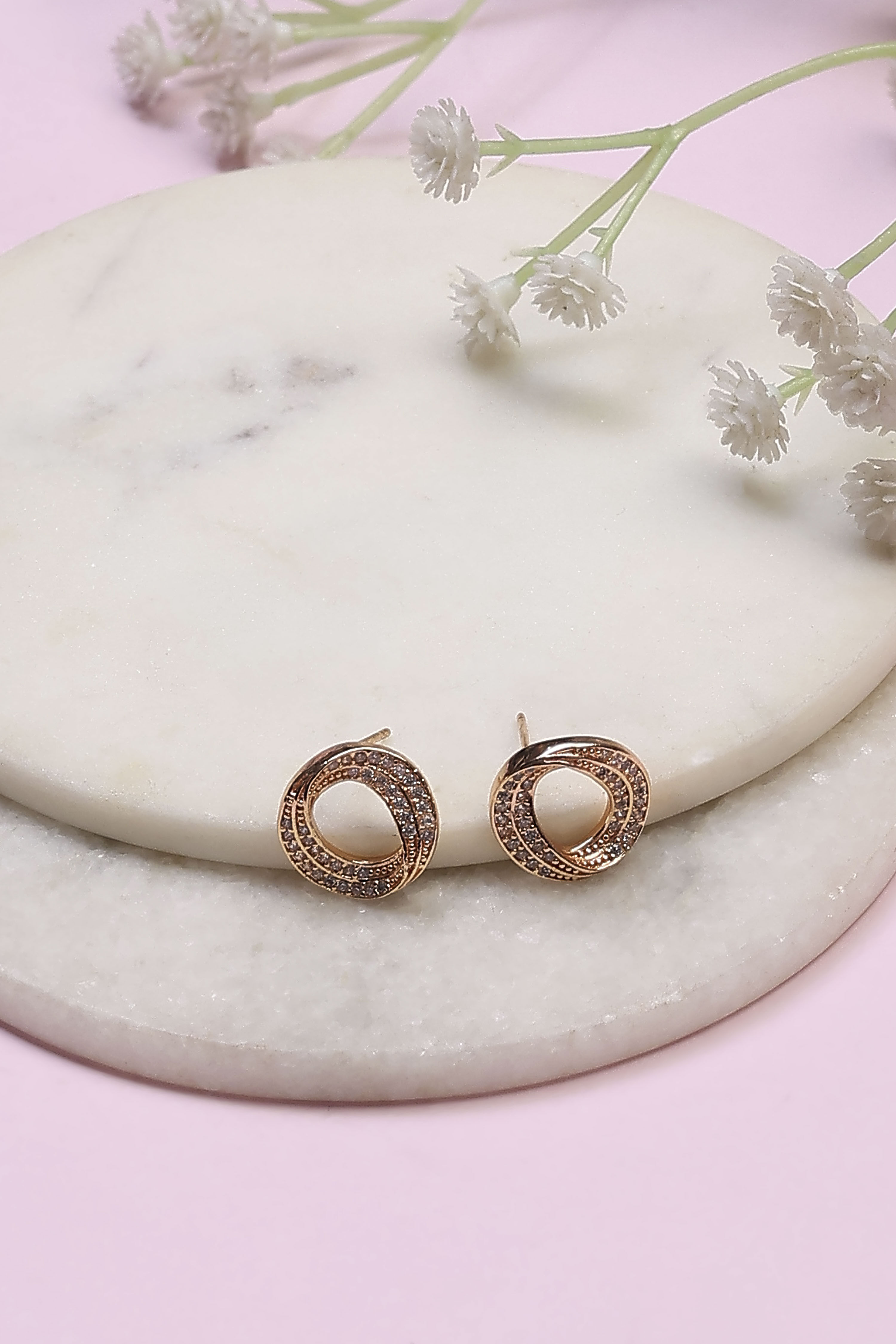 White Brass Studs image number 0